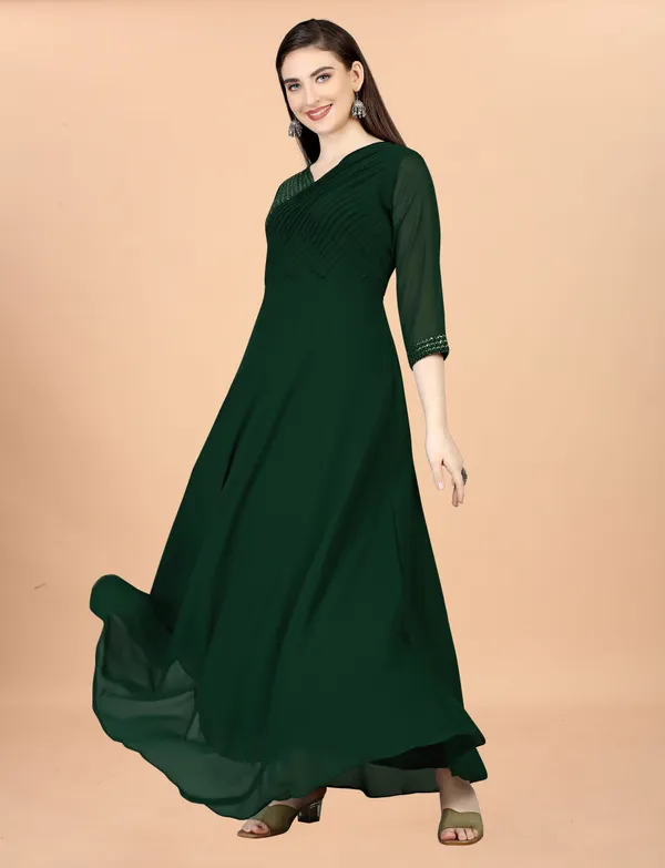 Green_Georgete_Embroidered_Long_Gown_for_Women_&_Girls