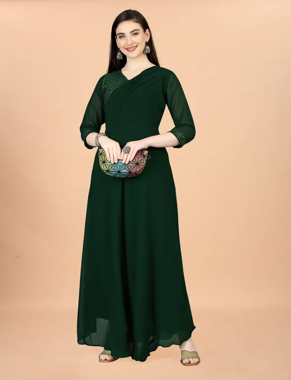 Green_Georgete_Embroidered_Long_Gown_for_Women_&_Girls