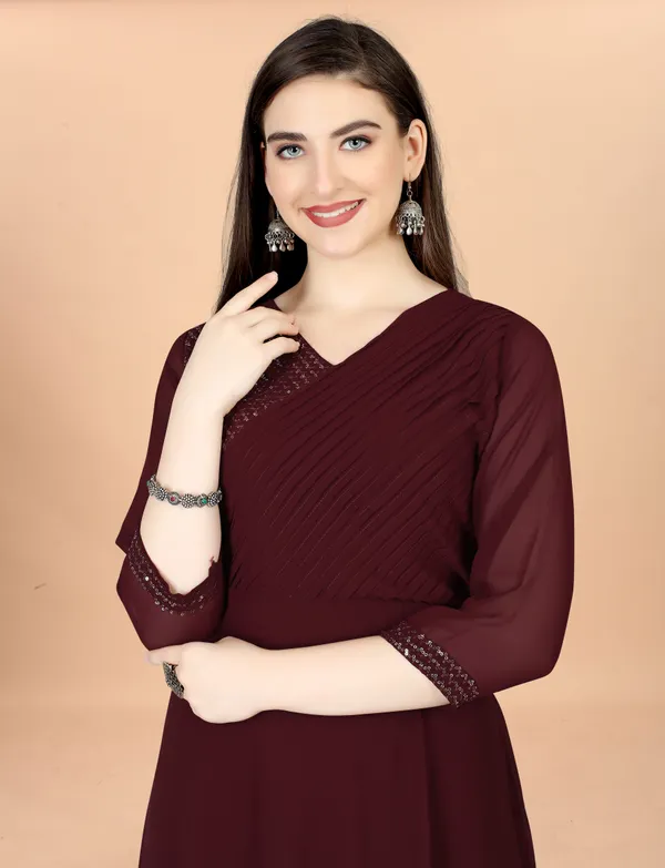 Maroon_Georgete_Embroidered_Long_Gown_for_Women_&_Girls