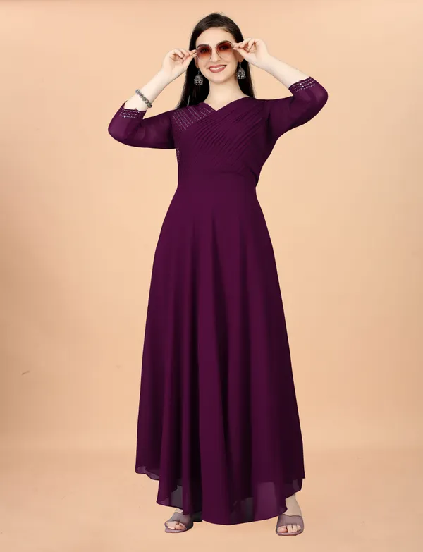 Purple_Georgete_Embroidered_Long_Gown_for_Women_&_Girls