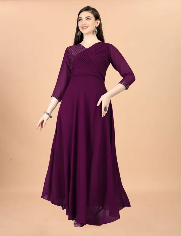 Purple_Georgete_Embroidered_Long_Gown_for_Women_&_Girls