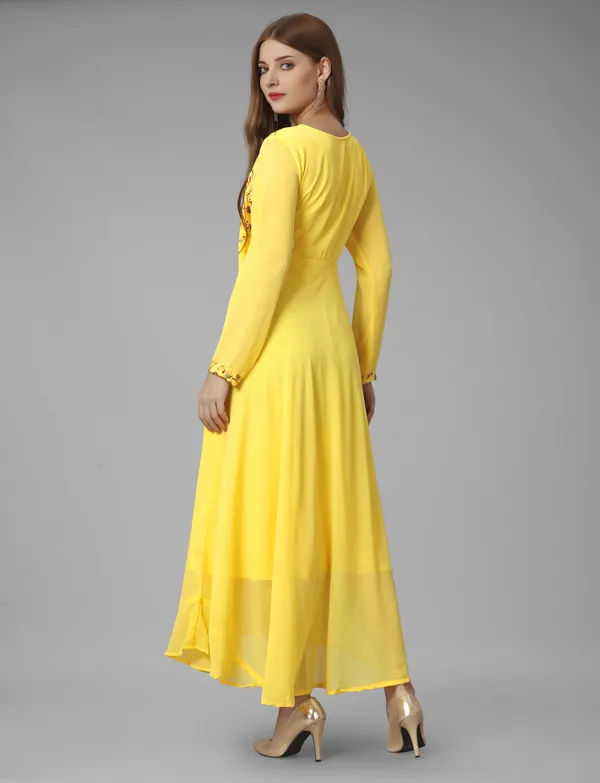Yellow_Georgete_Embroidered_Long_Gown_for_Women_&_Girls