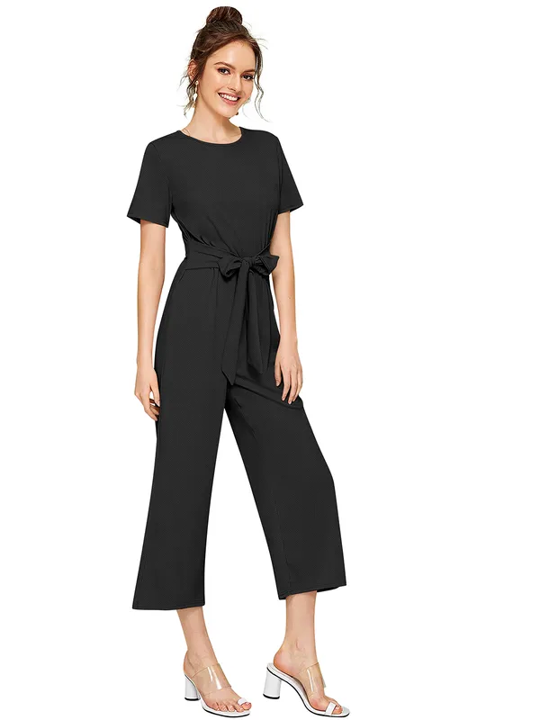 Black_Heavy_Fabric_Jumpsuit_For_Women