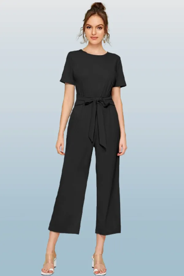 Black_Heavy_Fabric_Jumpsuit_For_Women