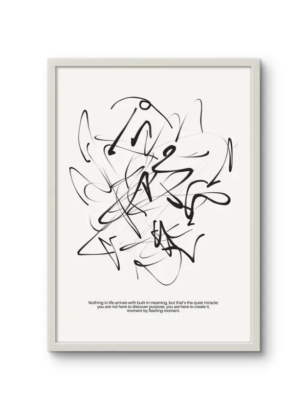 White_Framed_Quiet_Miracle_Fibre_Art_|_For_Home_&_Office_Decor
