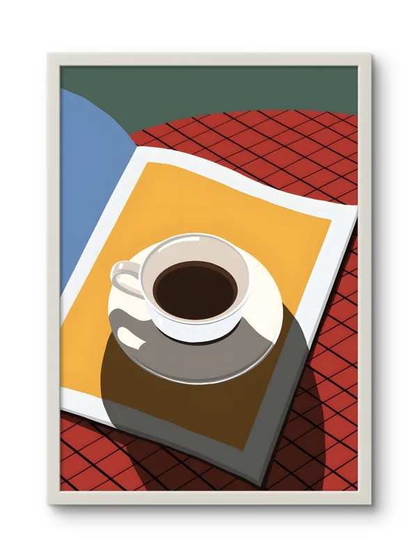 White_Framed_Black_Tea_Fibre_Art_|_For_Home_&_Office_Decor