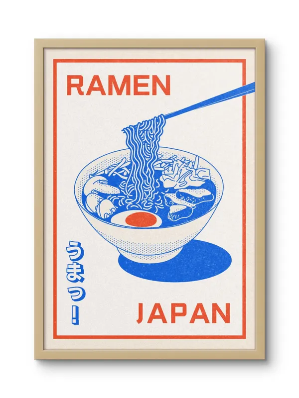 Wooden_Framed_Ramen_Japan_Fibre_Art_|_For_Home_&_Office_Decor