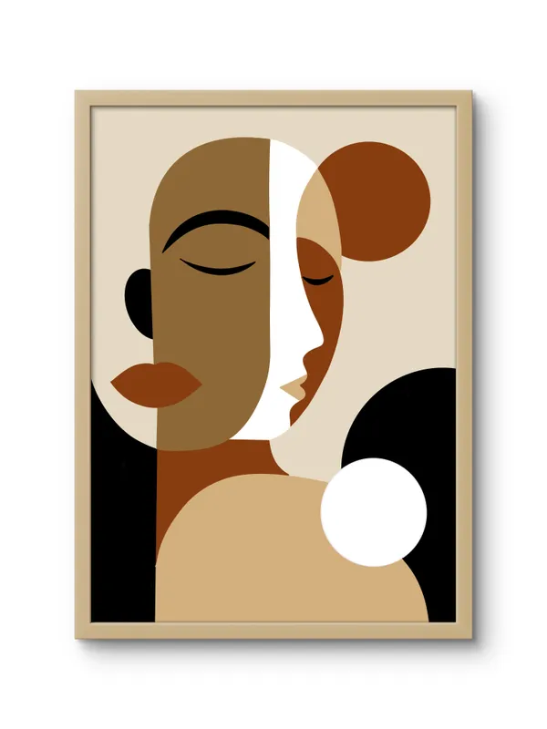 Wooden_Framed_Boho_Faces_Fibre_Art_|_For_Home_&_Office_Decor
