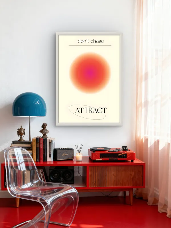 White_Framed_Attract_Fibre_Art_|_For_Home_&_Office_Decor