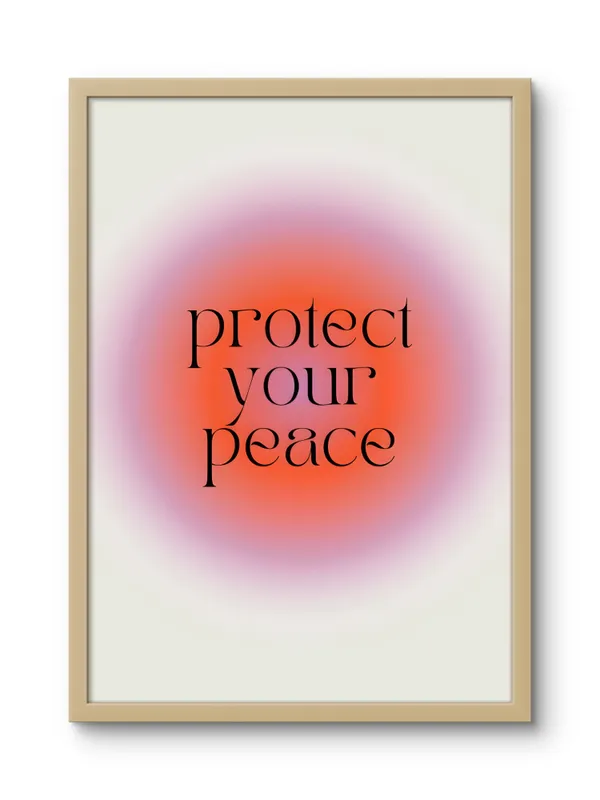 Wooden_Framed_Protect_Your_Peace_Fibre_Art_|_For_Home_&_Office_Decor