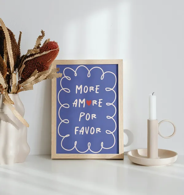Wooden_Framed_Por_Favor_Fibre_Art_|_For_Home_&_Office_Decor