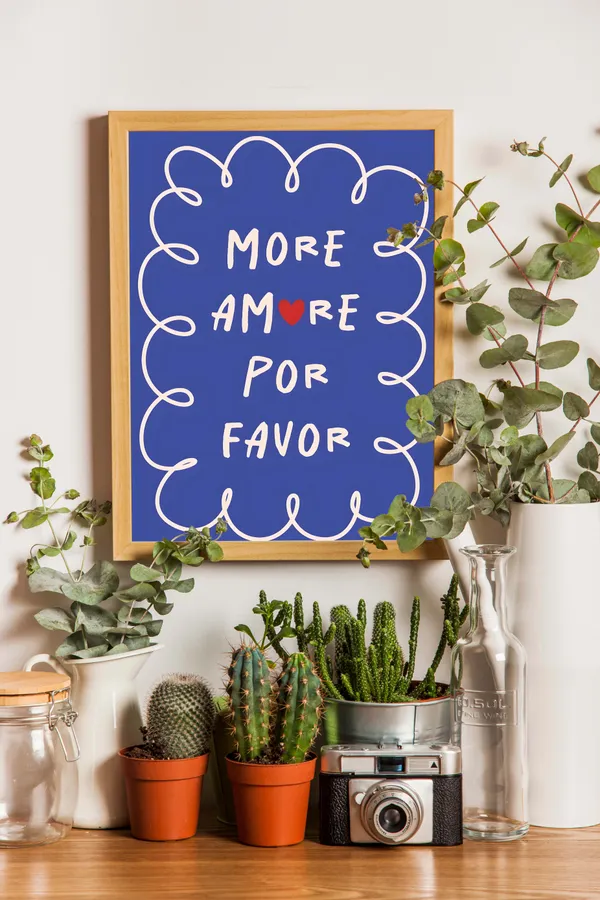 Wooden_Framed_Por_Favor_Fibre_Art_|_For_Home_&_Office_Decor