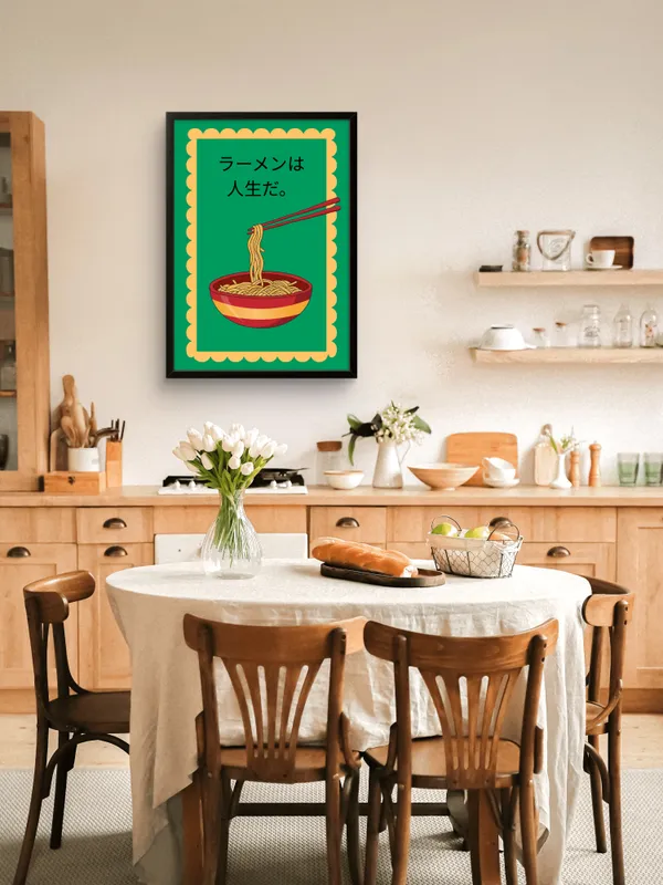 Black_Framed_Ramen_Fibre_Art_|_For_Home_&_Office_Decor