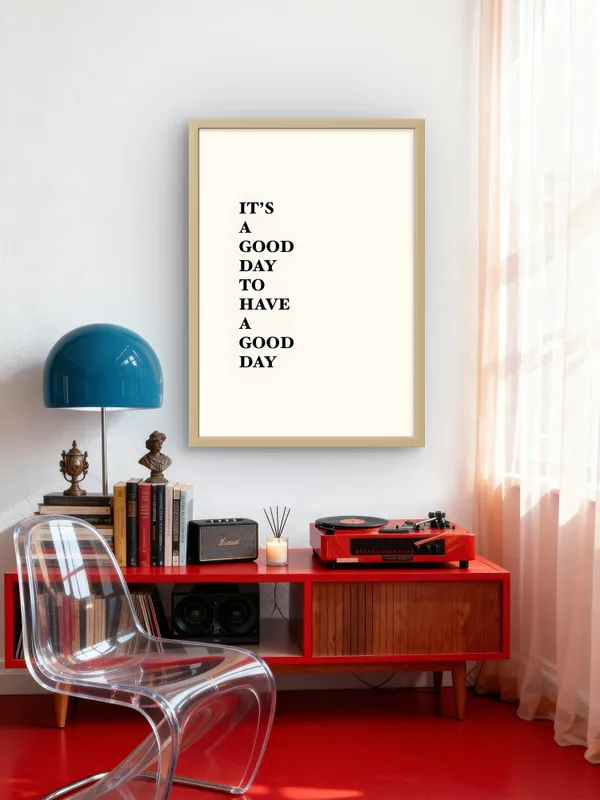 Wooden_Framed_It'S_A_Good_Day_Fibre_Art_|_For_Home_&_Office_Decor