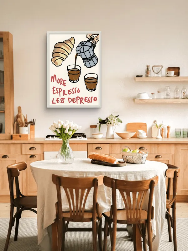 White_Framed_More_Espresso_Less_Depresso_Fibre_Art_|_For_Home_&_Office_Decor