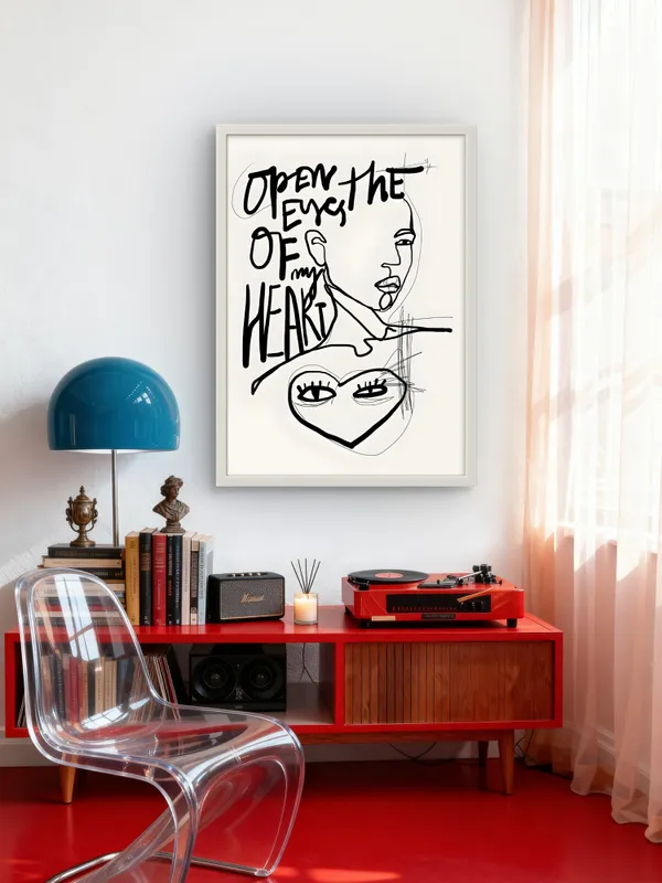 White_Framed_Open_The_Eyes_Of_My_Heart_Fibre_Art_|_For_Home_&_Office_Decor