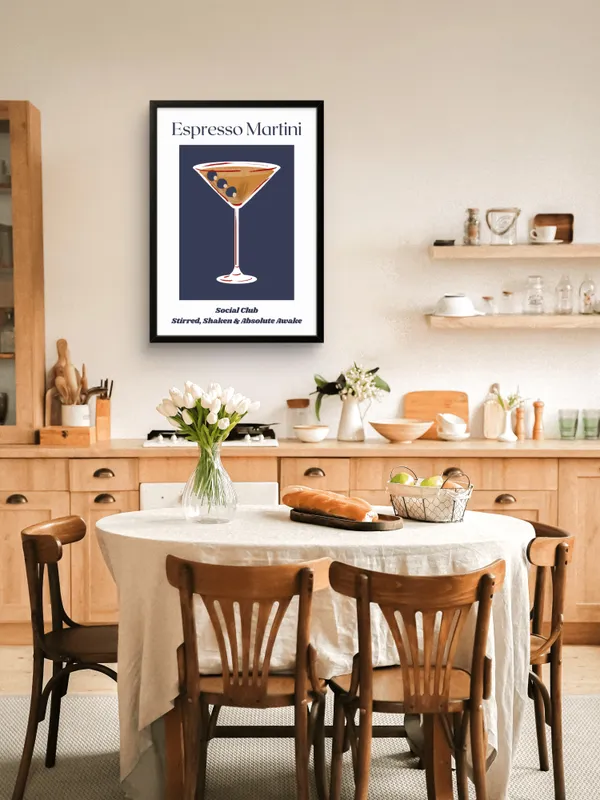 Black_Framed_Espresso_Martini_Fibre_Art_|_For_Home_&_Office_Decor