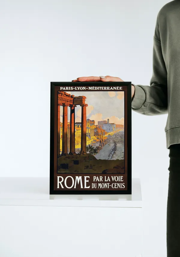 Black_Framed_Rome_City_Fibre_Art_|_For_Home_&_Office_Decor