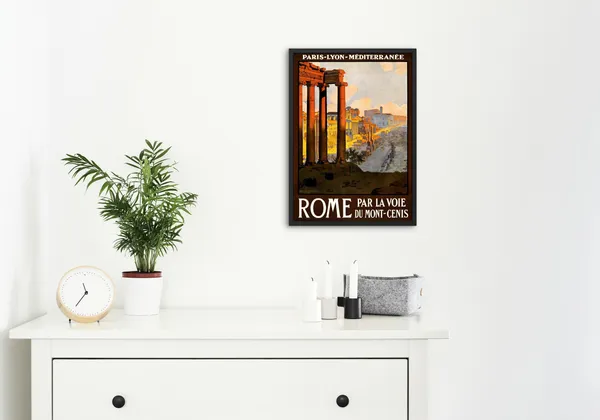 Black_Framed_Rome_City_Fibre_Art_|_For_Home_&_Office_Decor