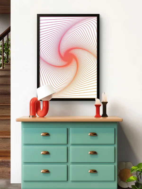 Black_Framed_Trippy_Abstract_Fibre_Art_|_For_Home_&_Office_Decor