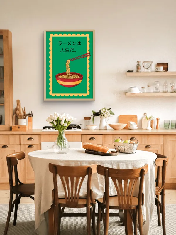 Wooden_Framed_Ramen_Fibre_Art_|_For_Home_&_Office_Decor