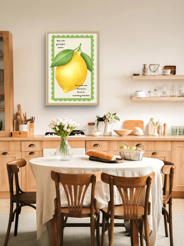 Wooden_Framed_Life_Lemon_Fibre_Art_|_For_Home_&_Office_Decor