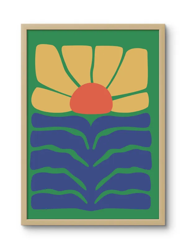 Wooden_Framed_Growing_Like_A_Flower_Fibre_Art_|_For_Home_&_Office_Decor