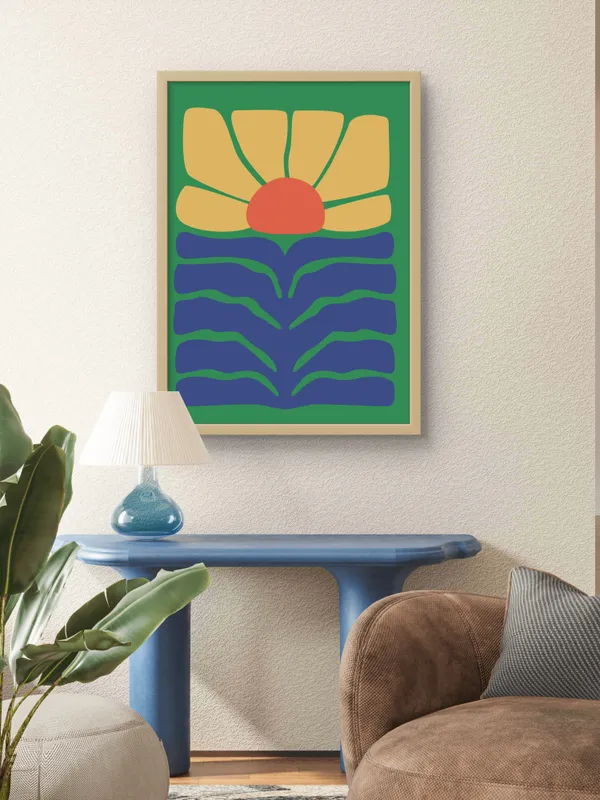 Wooden_Framed_Growing_Like_A_Flower_Fibre_Art_|_For_Home_&_Office_Decor