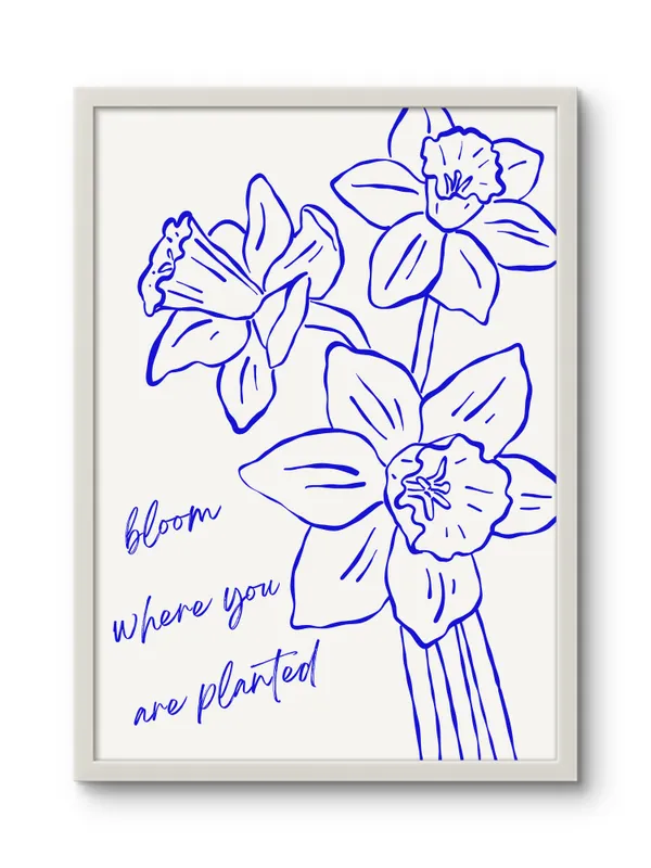 White_Framed_Gold_Roses_Fibre_Art_|_For_Home_&_Office_Decor