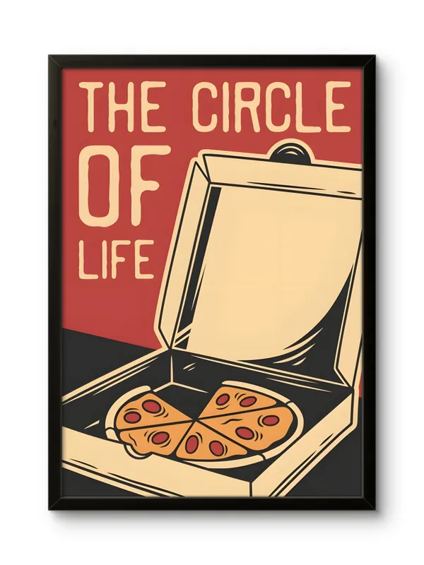 Black_Framed_The_Circle_Of_Life_Fibre_Art_|_For_Home_&_Office_Decor
