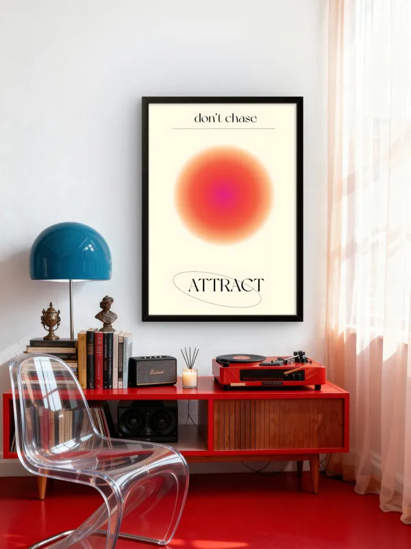 Black_Framed_Attract_Fibre_Art_|_For_Home_&_Office_Decor
