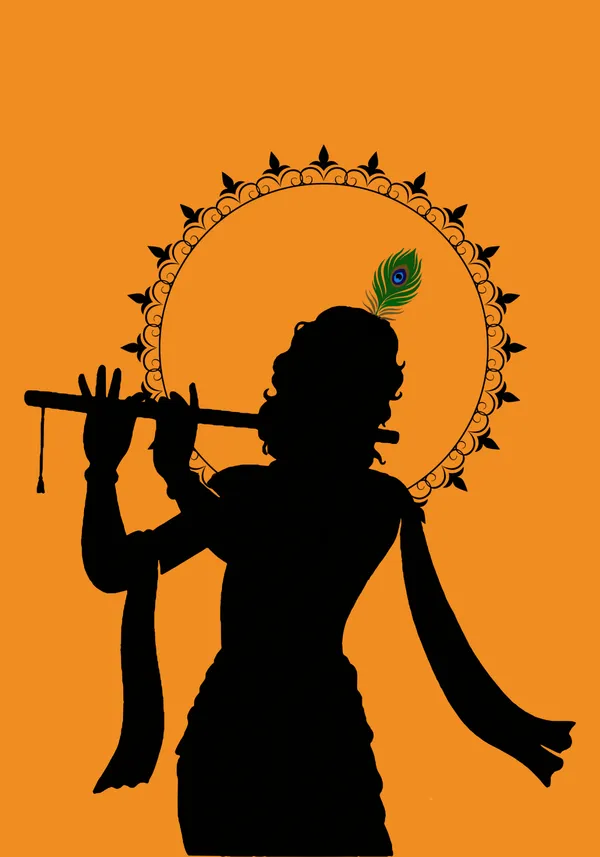 Wooden_Framed_Krishna_Fibre_Art_|_For_Home_&_Office_Decor