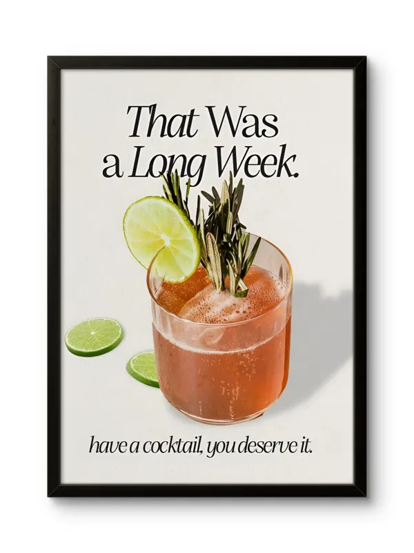Black_Framed_That_Was_A_Long_Week_Fibre_Art_|_For_Home_&_Office_Decor