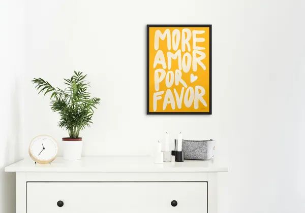 Black_Framed_More_Amor_Fibre_Art_|_For_Home_&_Office_Decor