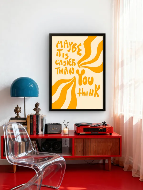 Black_Framed_It'S_Easier_Fibre_Art_|_For_Home_&_Office_Decor