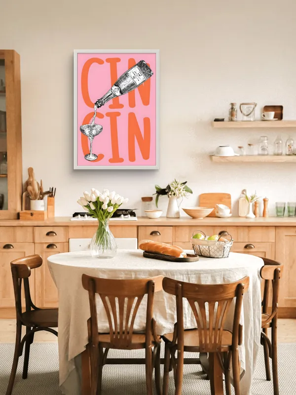 White_Framed_Cin_Cin_Fibre_Art_|_For_Home_&_Office_Decor