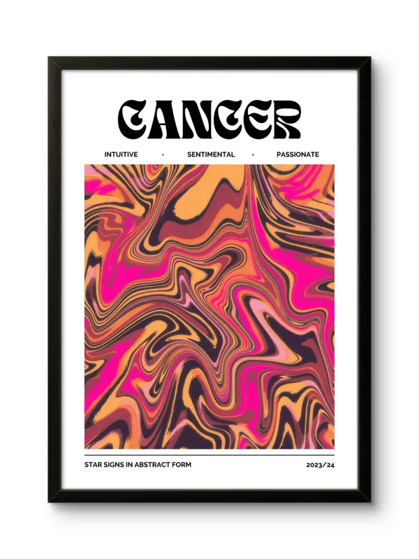 Black_Framed_Cancer_Sunshine_Fibre_Art_|_For_Home_&_Office_Decor