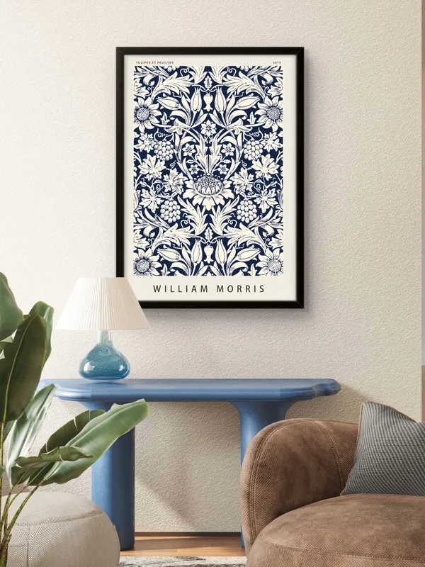 Black_Framed_Yellow_Petals_Fibre_Art_|_For_Home_&_Office_Decor