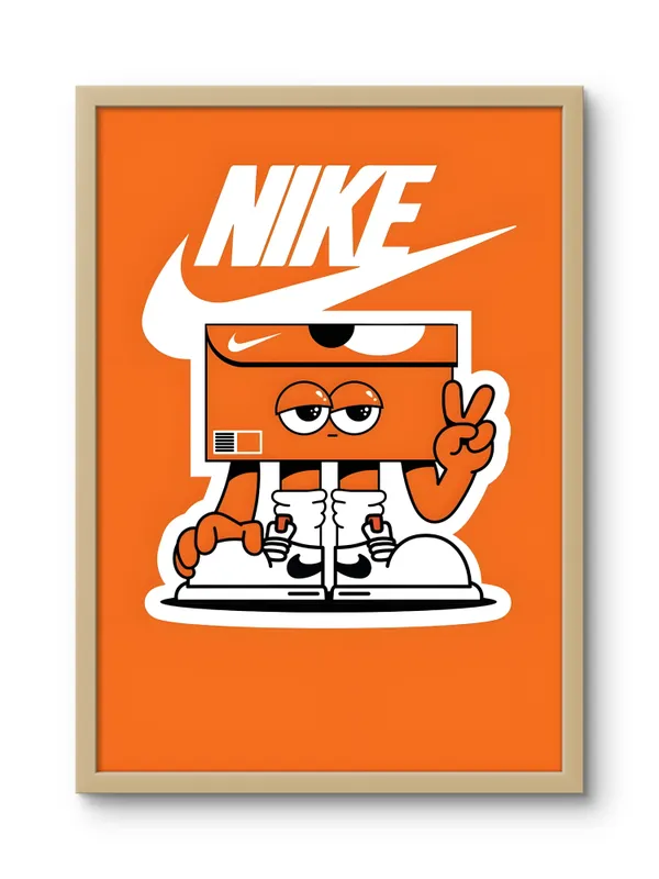 Wooden_Framed_Nike_Fibre_Art_|_For_Home_&_Office_Decor