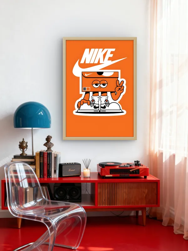 Wooden_Framed_Nike_Fibre_Art_|_For_Home_&_Office_Decor