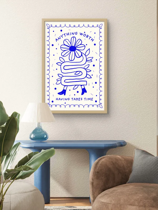 Wooden_Framed_William_Morris_Birds_Fibre_Art_|_For_Home_&_Office_Decor