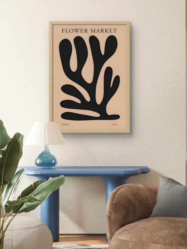 Wooden_Framed_Flower_Market_Fibre_Art_|_For_Home_&_Office_Decor