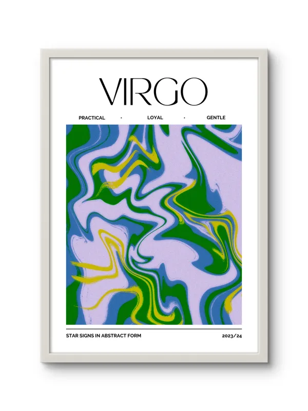 White_Framed_Virgo_Sunshine_Fibre_Art_|_For_Home_&_Office_Decor