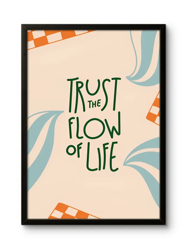 Black_Framed_Flow_Of_Life_Fibre_Art_|_For_Home_&_Office_Decor