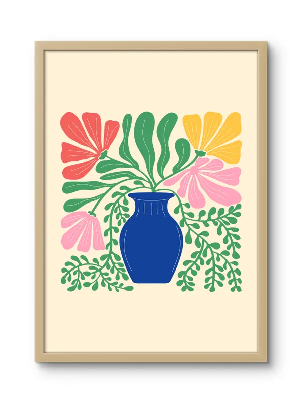 Wooden_Framed_Flower_Pot_Fibre_Art_|_For_Home_&_Office_Decor