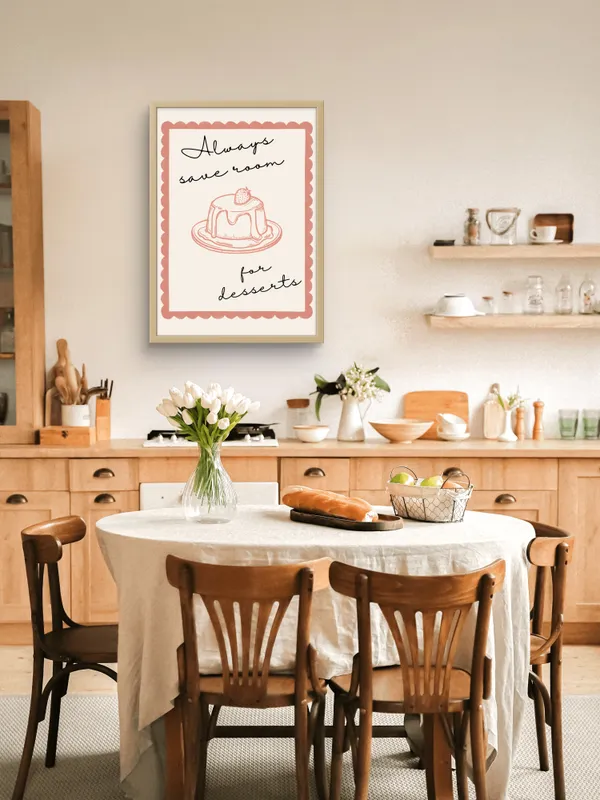 Wooden_Framed_Save_Some_Room_For_Desserts_Fibre_Art_|_For_Home_&_Office_Decor