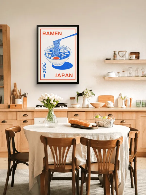 Black_Framed_Ramen_Japan_Fibre_Art_|_For_Home_&_Office_Decor