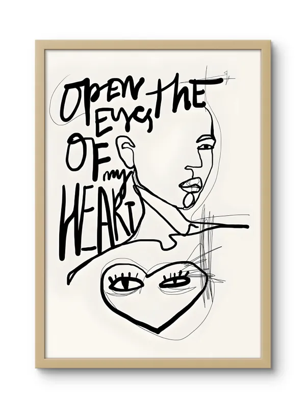 Wooden_Framed_Open_The_Eyes_Of_My_Heart_Fibre_Art_|_For_Home_&_Office_Decor