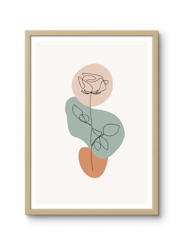 Wooden_Framed_Boho_Flower_Fibre_Art_|_For_Home_&_Office_Decor