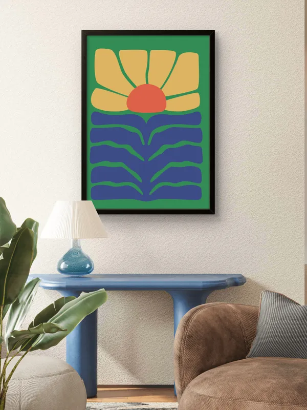Black_Framed_Growing_Like_A_Flower_Fibre_Art_|_For_Home_&_Office_Decor